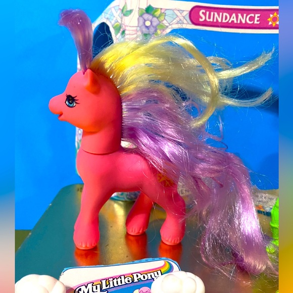 MY LITTLE PONY G2 VTG 1997 MAGIC MOTION FRIENDS SUNDANCE w/RAINBOW-VANITY-FENCE - Picture 4 of 14